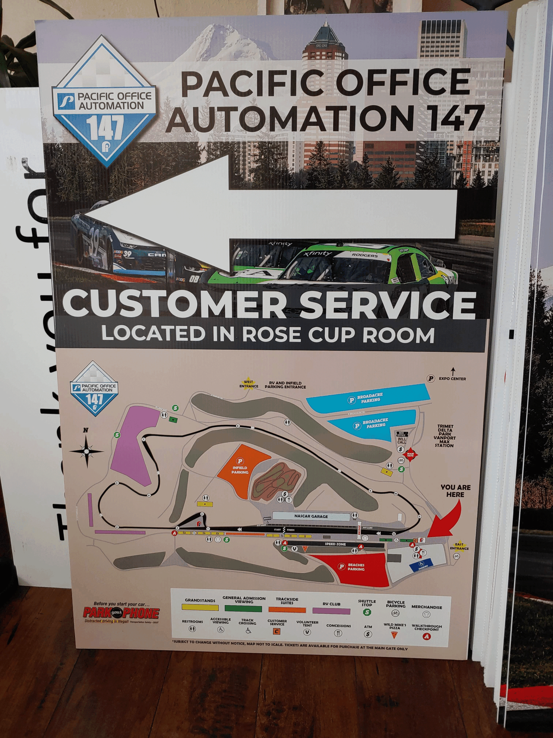 Printed Event Sign